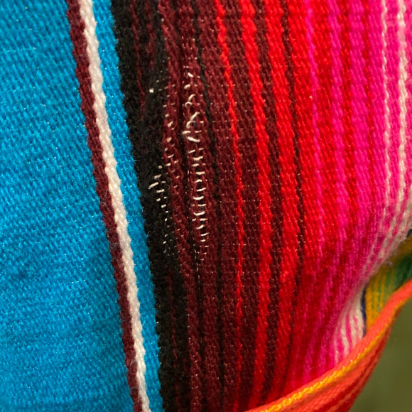 Women's Unbranded Blue Multi-color Striped Hoodie, OS - Picture 3 of 7